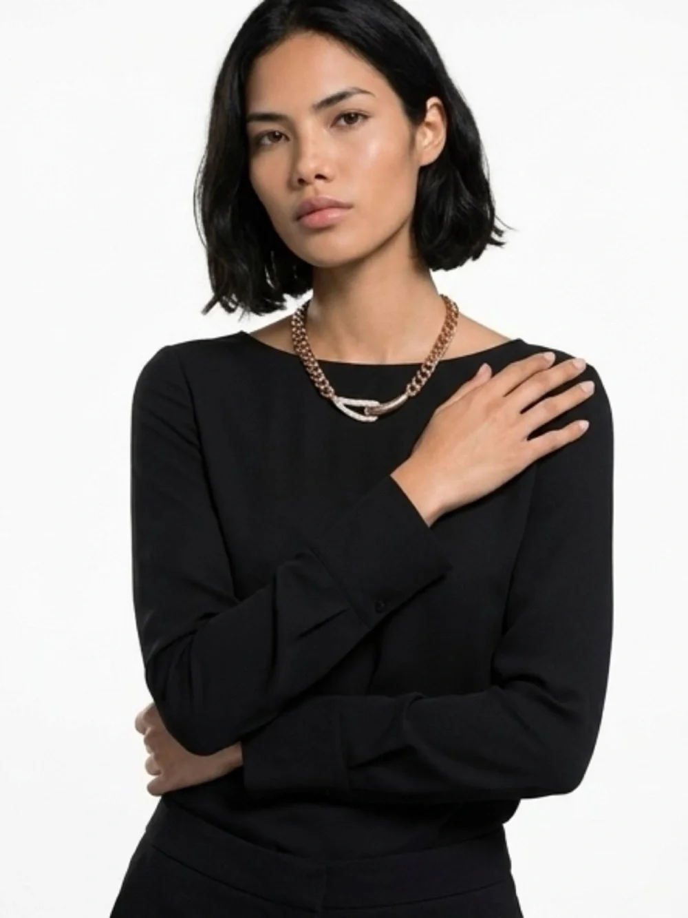 Swarovski chain necklace with  crystal